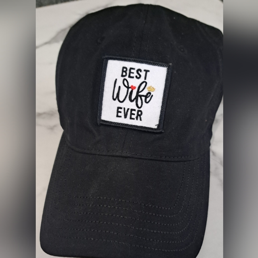 Chic Black 'Best Wife Ever' Women's Cap